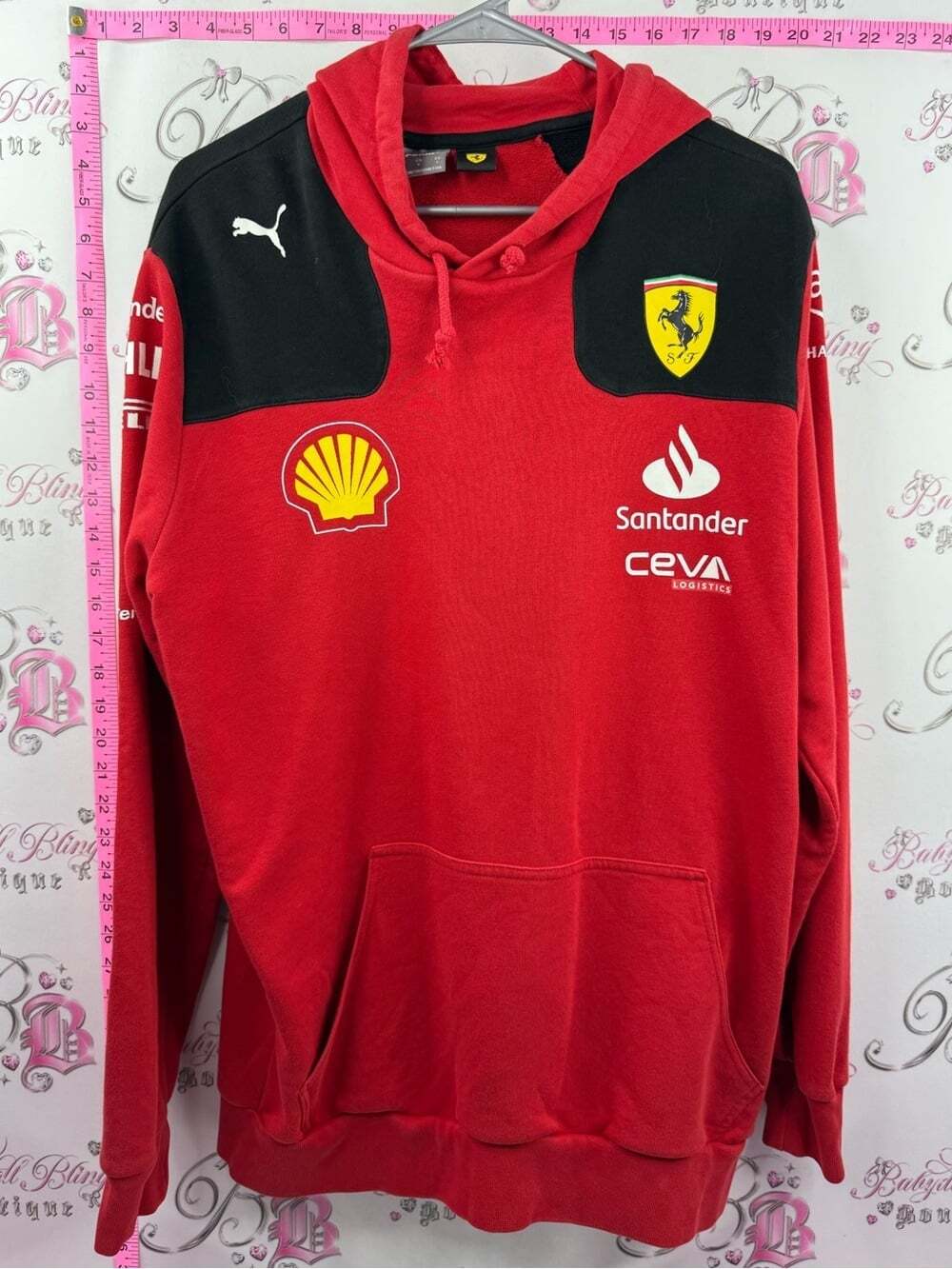 Puma hoodie sweater Richard Mille racing moto Red and Black Ferrari Team Hoodie